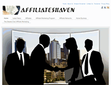 Tablet Screenshot of affiliateshaven.com